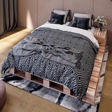 Loolpi Home Loolpi Home doğal Ahşap Palet Karyola Yer Yatağı Tek ve Çift Kişilik  