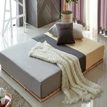 Loolpi Home Loolpi Home japon Model Doğal Ahşap Karyola Yer Yatağı Tek ve Çift Kişilik