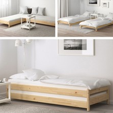 Loolpi Home Loolpi Home modüler Sistem Yavrulu Karyola ve Sedir Koltuk Doğal Ahşap