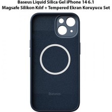 Baseus iPhone 14 6.1inch Kamera Korumalı Kılıf ve Ful Kaplama Ekran Koruyucu, Gizli Magsafeli Kılıf