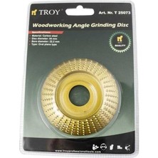 Troy Avuç Taşlama Için Ahşap Aşındırıcı Törpü Disk 84 mm Yarı Küre