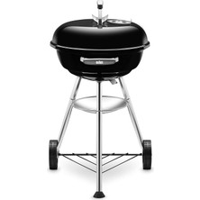 Weber Kompakt Su Isıtıcısı Kömürlü Izgara 47CM - Kapaklı, Tripodlu ve Tekerlekli Izgara - Porselen Emaye Lavabolu Bağlantısız Açık Hava Izgarası - Siyah (1221004)