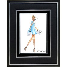 Özcanlar Çerçeve Hediyelik Çerçeve Dekorasyon Kişiye Özel Resim Çerçevesi 10X15 Siyah