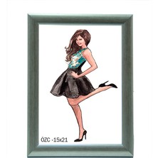 Özcanlar Çerçeve Hediyelik Çerçeve Dekorasyon Kişiye Özel Ev Home Ofisresim Çerçevesi 15X21 Gümüş