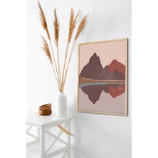 Özcanlar Çerçeve Çerçeveli Tablo Modern Sanatsal  Dekorasyon Ev Dekoru Tekli Çerçeve Kış Manzara ÖZC--409