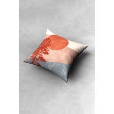 Özcanlar Çerçeve Yastık  Baskı Kırlent Dekoratif Yastık 40X40 Suni Deri Yastık