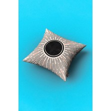 Özcanlar Çerçeve Yastık  Baskı Kırlent Dekoratif Yastık 40X40 Suni Deri Yastık