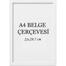 Özcanlar Çerçeve Diploma Çerçevesi  Belge Çerçevesi Sertifika Fotoğraf Çerçevesi A4 Tekli Boş Çerçeve 21X30