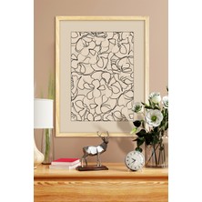 Özcanlar Çerçeve Çerçeveli Tablo Dekorasyon Ev Dekoru Konsept  Hediyelik Modern Tekli Ahşap Çerçeve