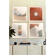 Özcanlar Çerçeve Çerçeveli Tablo Dekorasyon Ev Dekoru Modern Tekli Ahşap Çerçeve