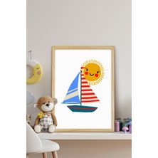 Özcanlar Çerçeve Çerçeveli Bebek ve Çocuk Odası Tablo Seti Kız ve Erkek Doğum Kutlama