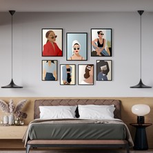 Özcanlar Çerçeve Dekorasyon Çoklu Çerçeveler Baskılar Baskı Seti Ev Dekoru Home Dekor Tablo 158
