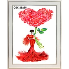 Özcanlar Çerçeve Hediyelik Çerçeve Dekorasyon Kişiye Özel Resim Çerçevesi Fotoğraf Çerçevesi Masaüstü Çerçeve  25X38