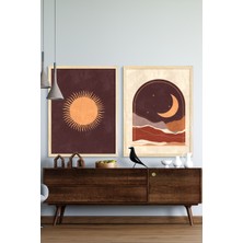 Özcanlar Çerçeve Çerçeveli Tablo Dekorasyon Ev Dekoru Hediyelik Modern Tekli Ahşap Çerçeve