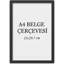 Özcanlar Çerçeve Diploma Çerçevesi  Belge Çerçevesi Sertifika Fotoğraf Çerçevesi A4 Tekli Boş Çerçeve 21X30