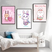 Özcanlar Çerçeve Bebek Odası Çocuk Odası Doğumgünü Parti Pano Tablo Mdf Baskı Dekorasyon Hayvanlar Diyarı Resim Çerçeveli Çocuk Odası 30X40