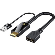 Aogo HDMI Display Dönüştürücü 4K HDMI To Displayport Kablo HDMI In Erkek Display Out Dişi 4K@60Hz HDMI - Dp Çevirici