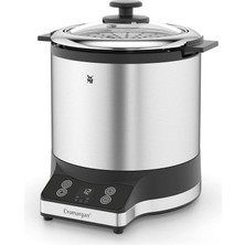Wmf Kitchenminis Pirinç Pişirici 220 W Öğle Yemeği Kutulu Buharlı Pişirici Yerden Tasarruf Sağlayan Kapaklı Iç Tencere Take Away (1,0 Litre) Mat Krom