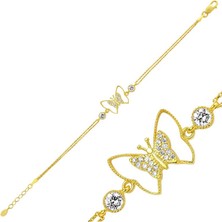 925 Gümüş Kelebek  925 Ayar Gümüş Bileklik