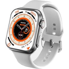 Aldın Aldın Gs8 Watch 8 Ultra Akıllı Saat Turuncu ve Beyaz Renk Kordon