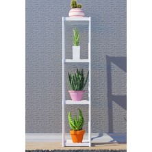 Armarks 4 Raflı Saksılık, Kış Bahçesi, Dekoratif Plastik Çiçek Saksılığı, Çiçek Saksı Standı