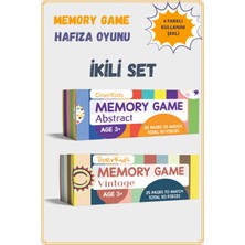 Doerkids Memory Game Ikili Set - Eşleştirme Beceri Hafıza Oyunu - 4 Farklı Kullanım