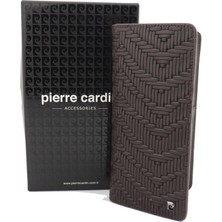 Pierre Cardin Örgü Desenli Logolu Deri Cüzdan Dik Model 11055