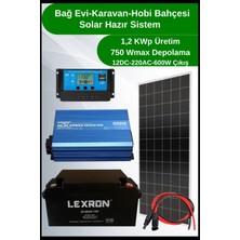 N&d Lighting Bağ Evi Karavan Tv+Aydınlatma Solar Paket 1,2kwp