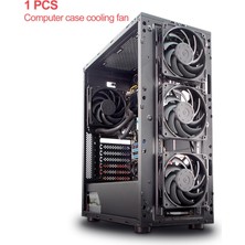 Dolity Soğutma Kılıf Fan 12 cm / 120MM 4-Pin Düşük Gürültü Sessiz Kılıf Fan Pc Bilgisayar Siyah Için (Yurt Dışından)