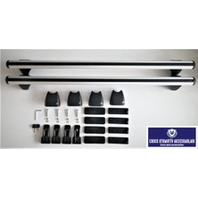 Cross Oto Aksesuarları Citroen C4 Uyumlu Kilitli Model Oluksuz Tip Ara Atkı - Taşıyıcı - Tavan Barı