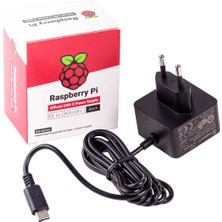 Raspberry Pi 4 Usb-C Adaptör Güç Kaynağı 5.1V 3A Türkiye Uyumlu Fiş