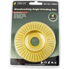 Troy Avuç Taşlama Için Ahşap Aşındırıcı Törpü Disk 100 mm Düz Yassı