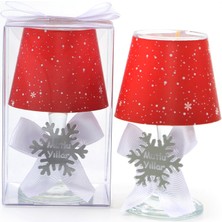 Tiem Concept Yılbaşı Kar Tanesi Konseptli Abajur Mumluk ( 2 Adet )