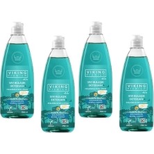 Viking Fesleğen Tatlı Limon Premium Sıvı Bulaşık Deterjanı 4 adet