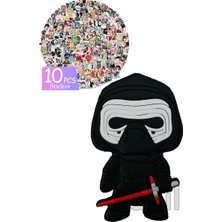 Bandai Star Wars - Kylo Ren Anime Figür Anahtarlık 10 Adet Sticker Hediyeli - 8 cm