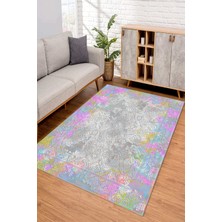 Dijital Kaymaz Taban Yıkanabilir Renkli Salon Halısı Mutfak Halısı Yolluk ND-SD-232
