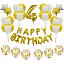 Çıtı Pıtı Store 4 Yaş Mutlu Doğum Günü Seti