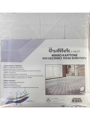 Özdilek Alez Mikro Kapitone Sıvı Geçirmez Yatak Koruyucu Fitted 100*200