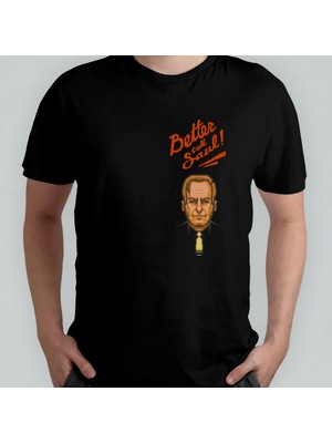Pixxa Better Call Saul Pamuklu Bisiklet Yaka T-Shirt Model 4