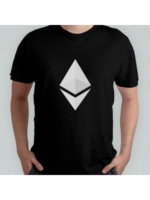 Pixxa Kripto Para Cryptocurrency Pamuklu Bisiklet Yaka T-Shirt Model 6