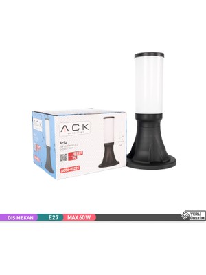 Ack Aria Bahçe Aydınlatması E27 Duvar Set Üstü Dekoratif Aplik 34CM