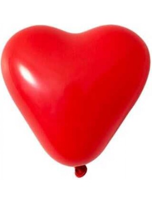 Hayaller Dükkanı Balon Kalpli 5 Inc Kırmızı PK:100