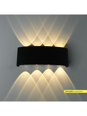Ack 8W Çift Yönlü LED Duvar Aplik Iç ve Dış Mekan Dekoratif Aydınlatma Bahçe Aydınlatması