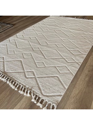 Hoom Rugs Carina 8312 C Beyaz Iskandinav Modern Halı