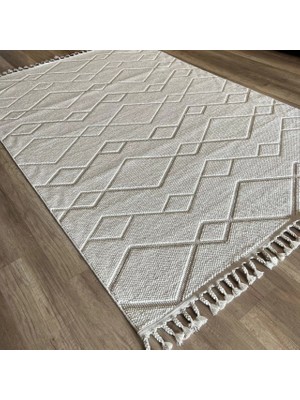 Hoom Rugs Carina 8312 C Beyaz Iskandinav Modern Halı