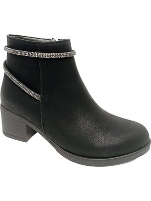 Fix Ayakkabı Fix 9304 Yağlı Deri Trend Fashion Fermuarlı Kadın Bot