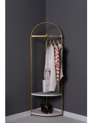 Fec Reklam Artemis Metal Ayaklı Askılık Konfeksiyon Askılığı Gold Elbise Askılığı Kıyafet Askılığı