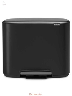Brabantia Evrekala Shop Brabantia Çöp Kutusu Siyah Mat New Series 36 Litre