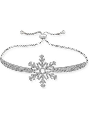 925 Gümüş Kar Tanesi 925 Ayar Gümüş Bileklik