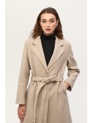 Feminist Taş Astarlı Kaşe Kaban 0108069.50